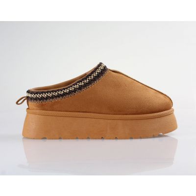 Γυναικεία mules με τακούνι Blondie-SD07027-Camel